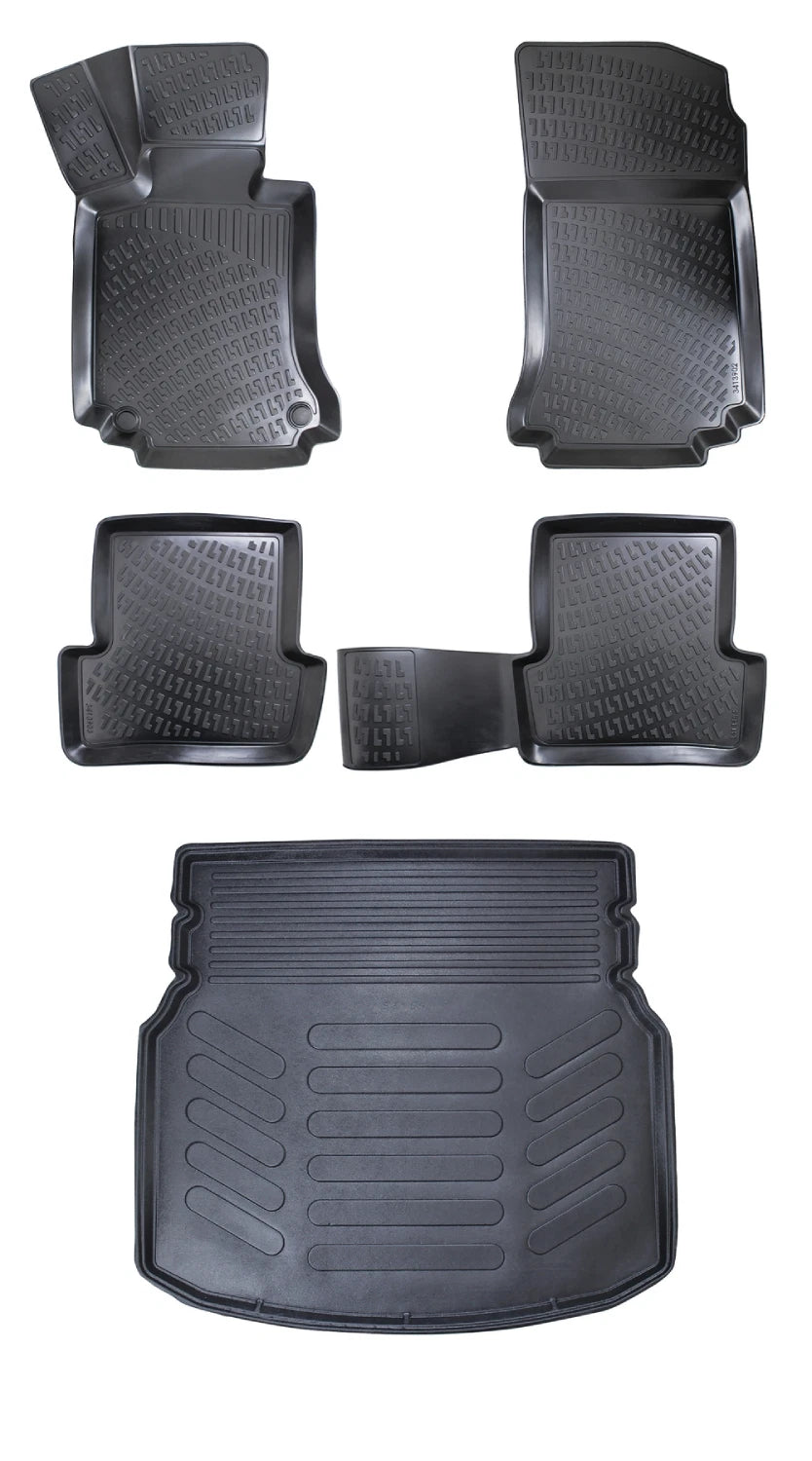 Rizline Mercedes C Serisi W204 Rampalı Bagaj 2007-2014 3D Araca Özel Paspas ve Bagaj Havuzu Bmy