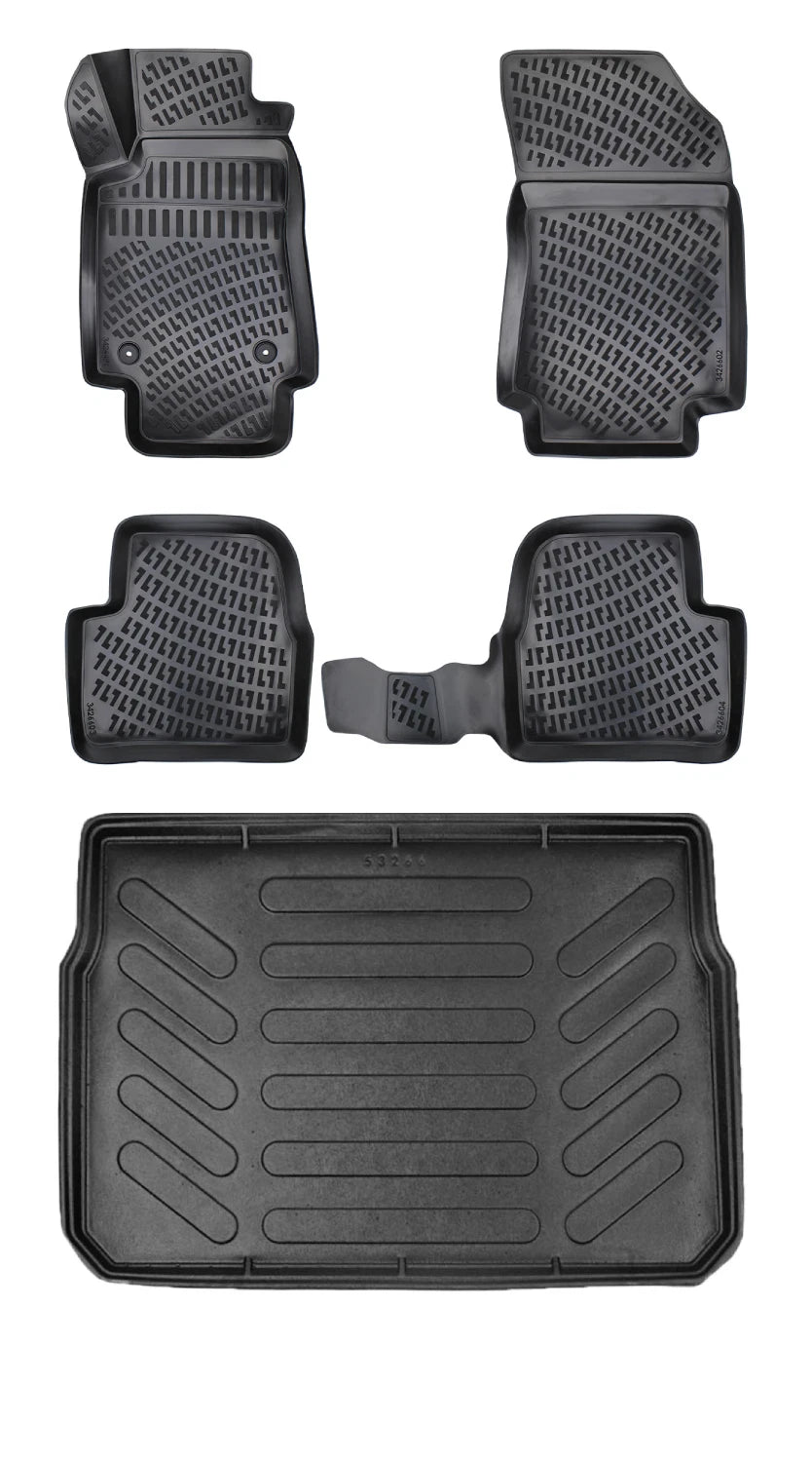 Rizline Citroen C3 Aircross Üst Bagaj 2016-2024 3D Araca Özel Paspas ve Bagaj Havuzu Bmy