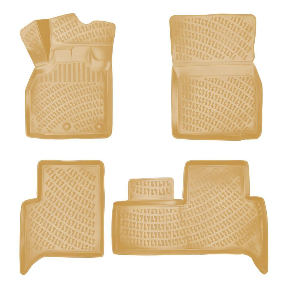 Rizline Renault Scenic 2 2003-2009 İle Uyumlu 3D Havuzlu Paspas Bej