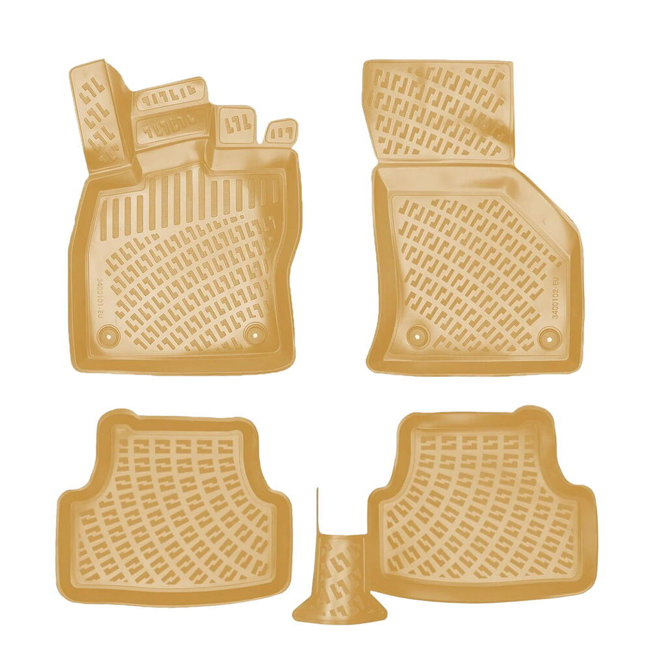 Rizline Seat Ateca 2016 Sonrası İle Uyumlu 3D Havuzlu Paspas Bej