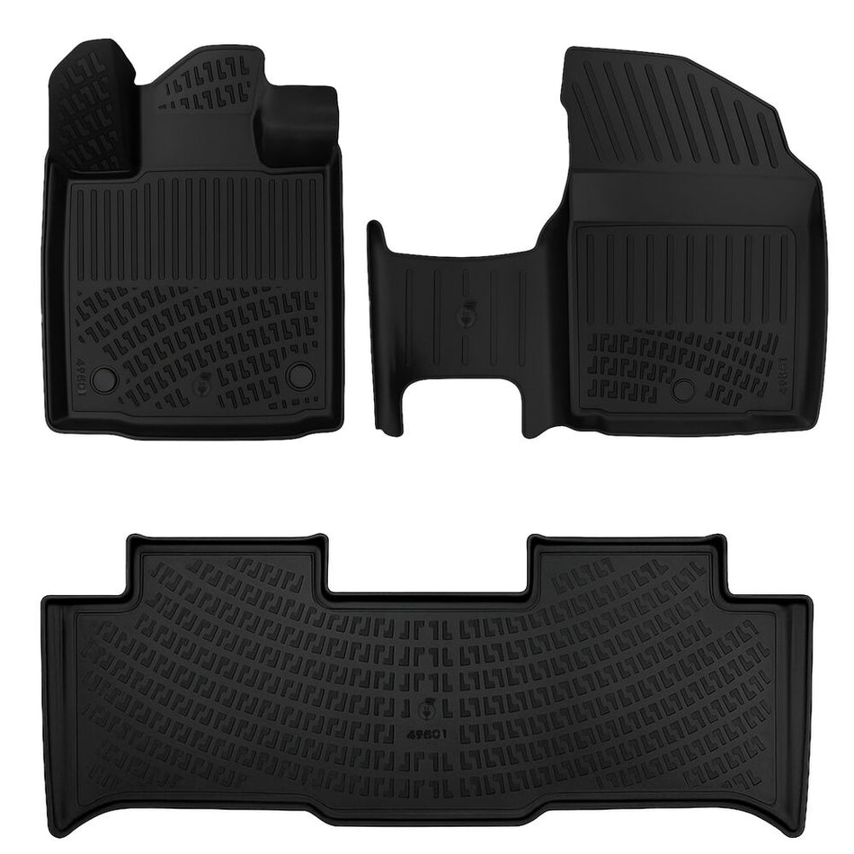 Rizline Togg T10F 2025 Sonrası 3D Bagaj Havuzu ve Paspas Siyah