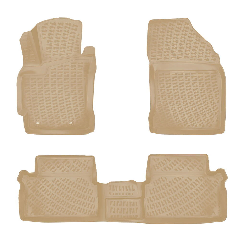 Rizline Toyota Auris 2013 Sonrası İle Uyumlu 3D Havuzlu Paspas Bej