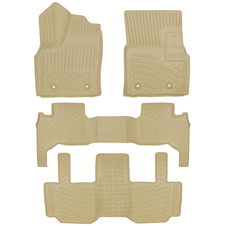 Rizline Toyota Land Cruiser J300 2021-2024 İle Uyumlu 3D Havuzlu Paspas Bej